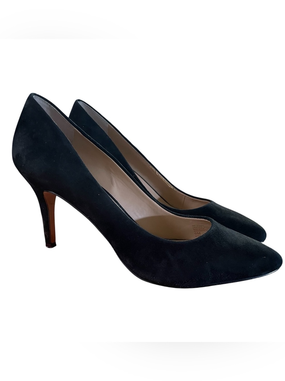 Classic Black Suede Women's Pumps